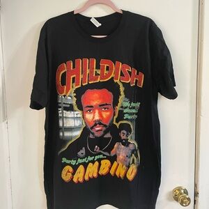 Childish Gambino Black Graphic T-Shirt in extra large- brand new